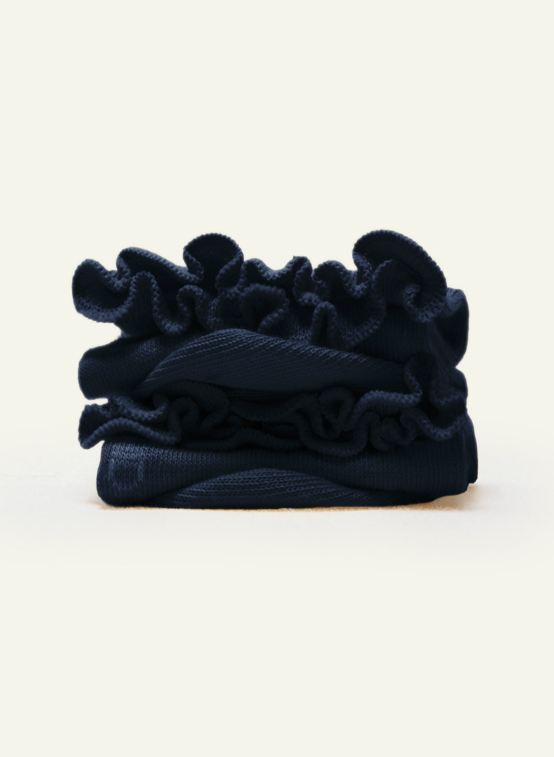 Collerettes Navy Blue Frilly Socks - Made in France - 5