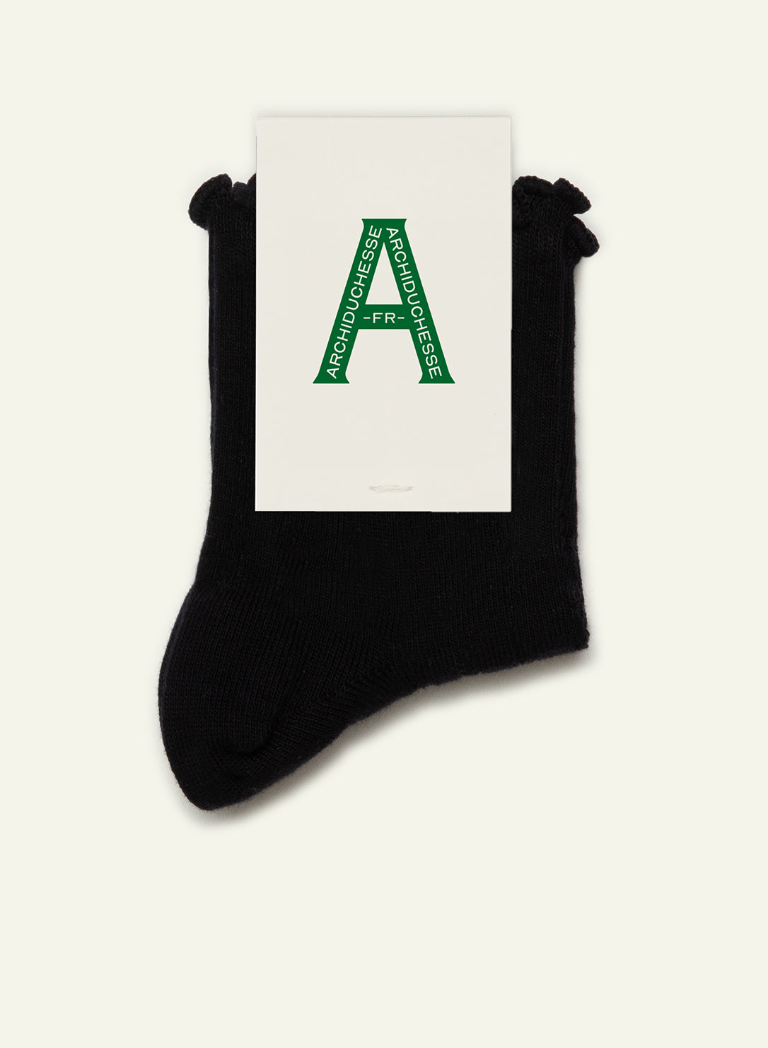 Liquorice Black Frilly Socks