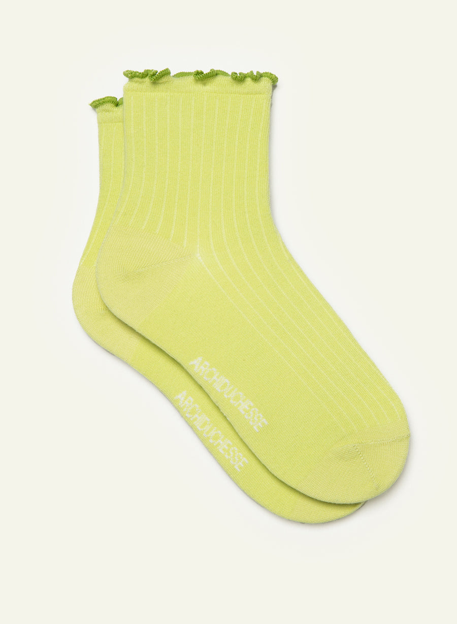 Light Green Frilly Socks
