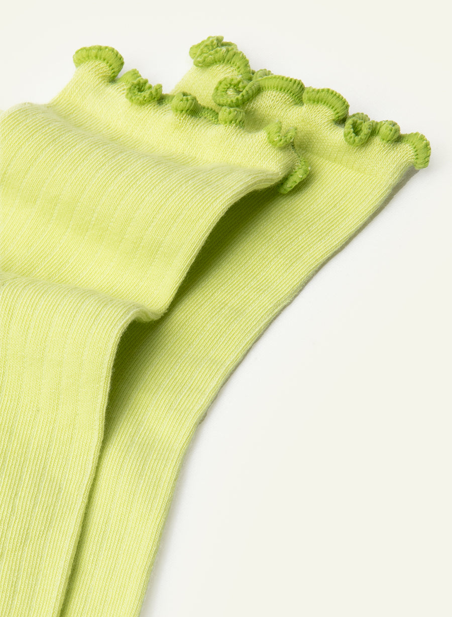 Light Green Frilly Socks