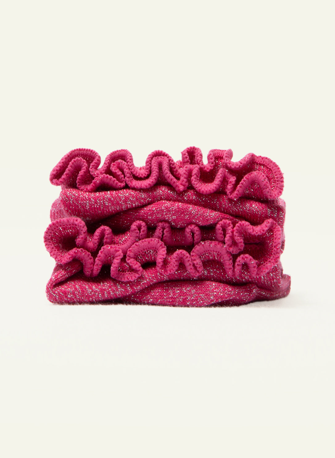 Sparkling Fuchsia Frilly Socks