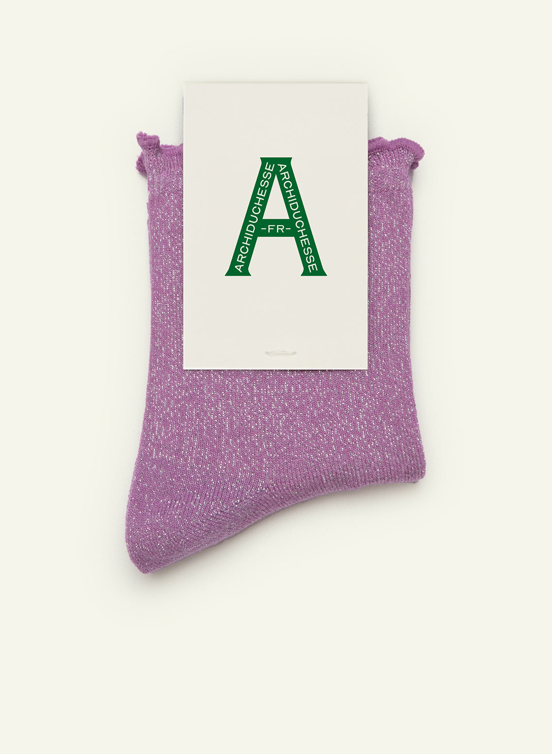 Sparkling Lilac Frilly Socks