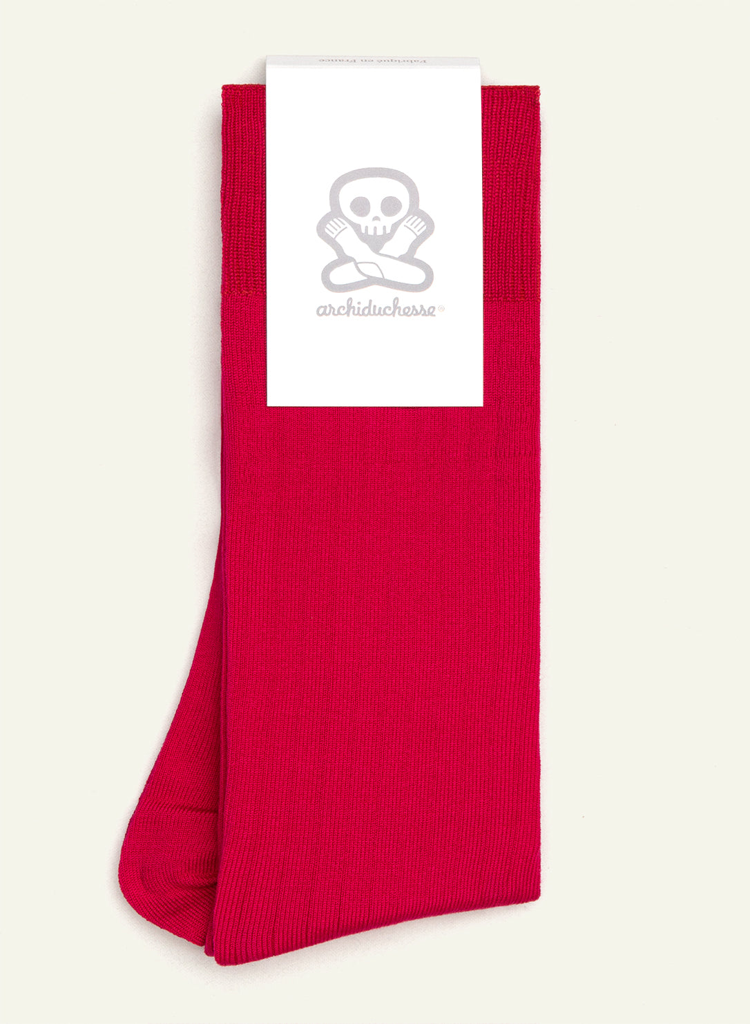 Chaussettes de luxe Rose framboise - vue 3 - Archiduchesse