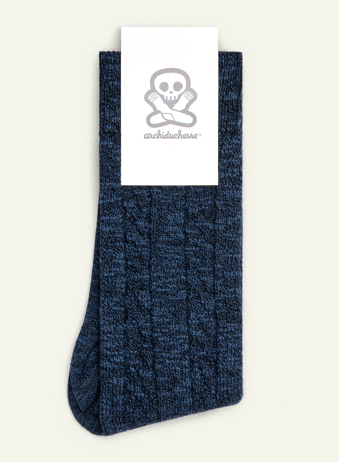 Cocooning D'hiver Bleu Chiné - Made in France - 3