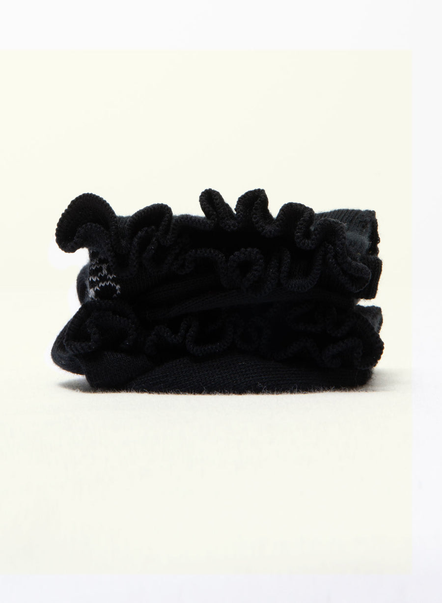 Chaussettes collerettes Collerettes Noir Réglisse - vue 1 - Archiduchesse