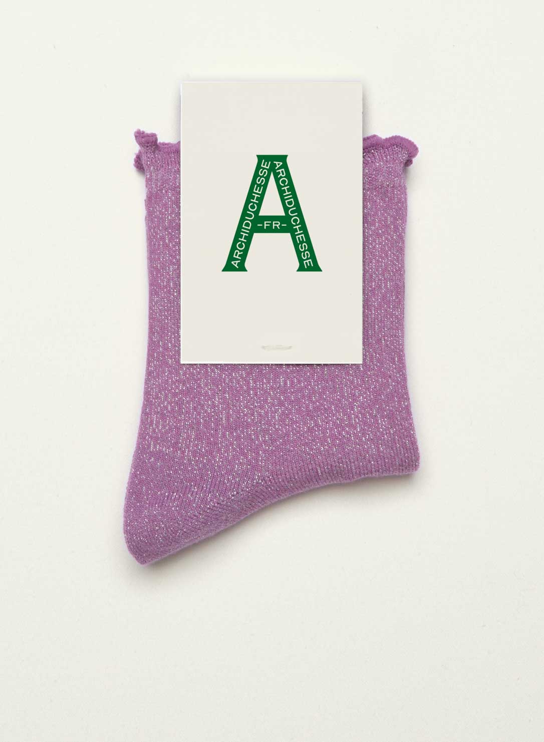 Chaussettes collerettes Collerettes Lilas pétillante - vue 3 - Archiduchesse
