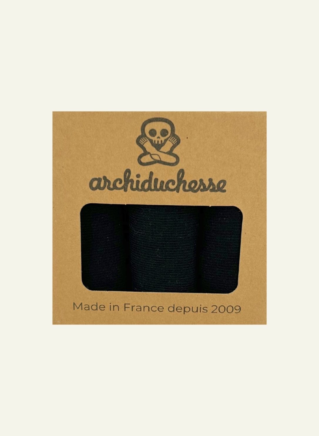 Coffret de chaussettes Trio - De Ville Noir Réglisse - vue 1 - Archiduchesse