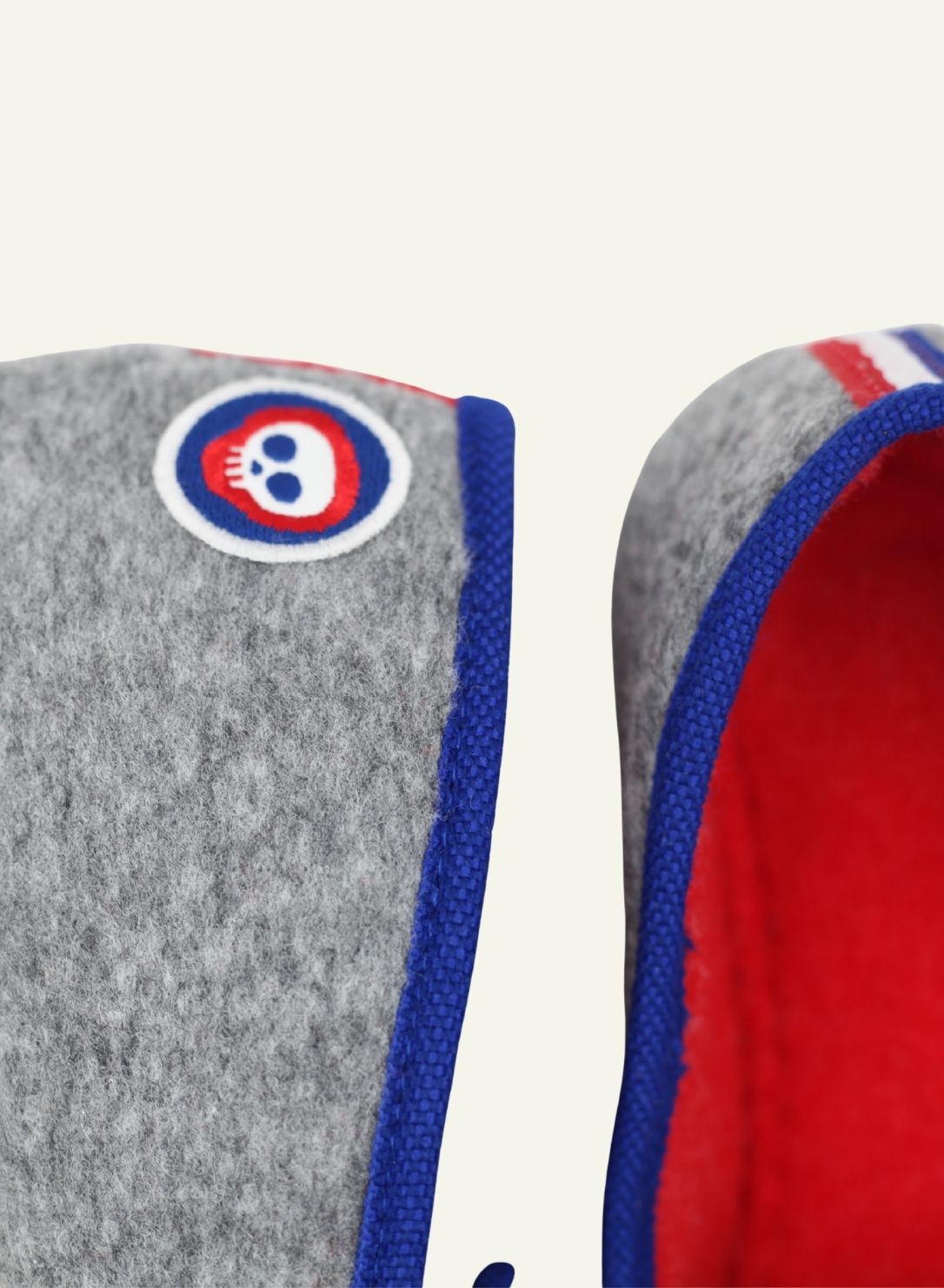 Chaussons Pantou'fière Gris - Made in France - 2