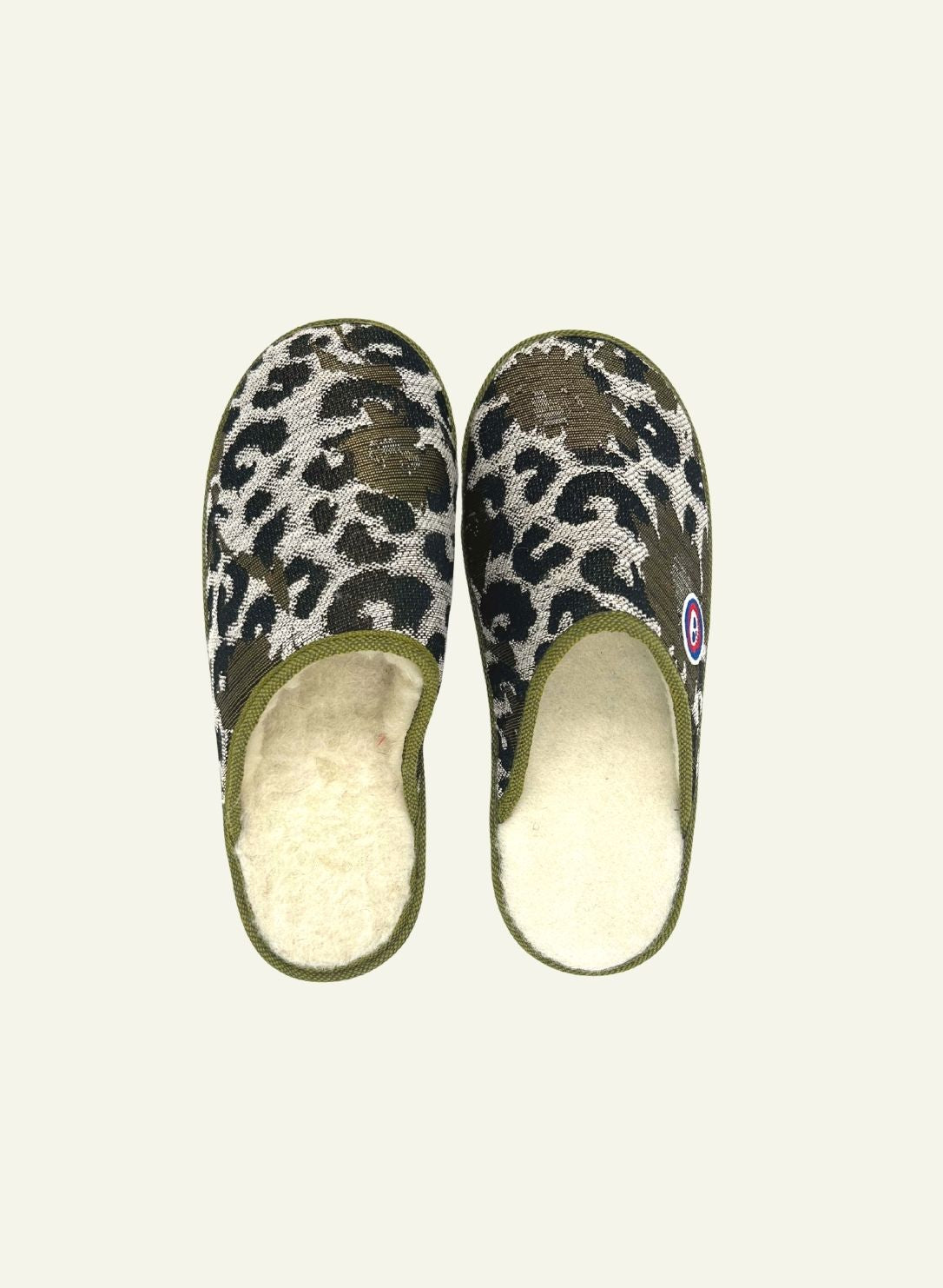 Chaussons Tête de Mules Léopard - Made in France - 2