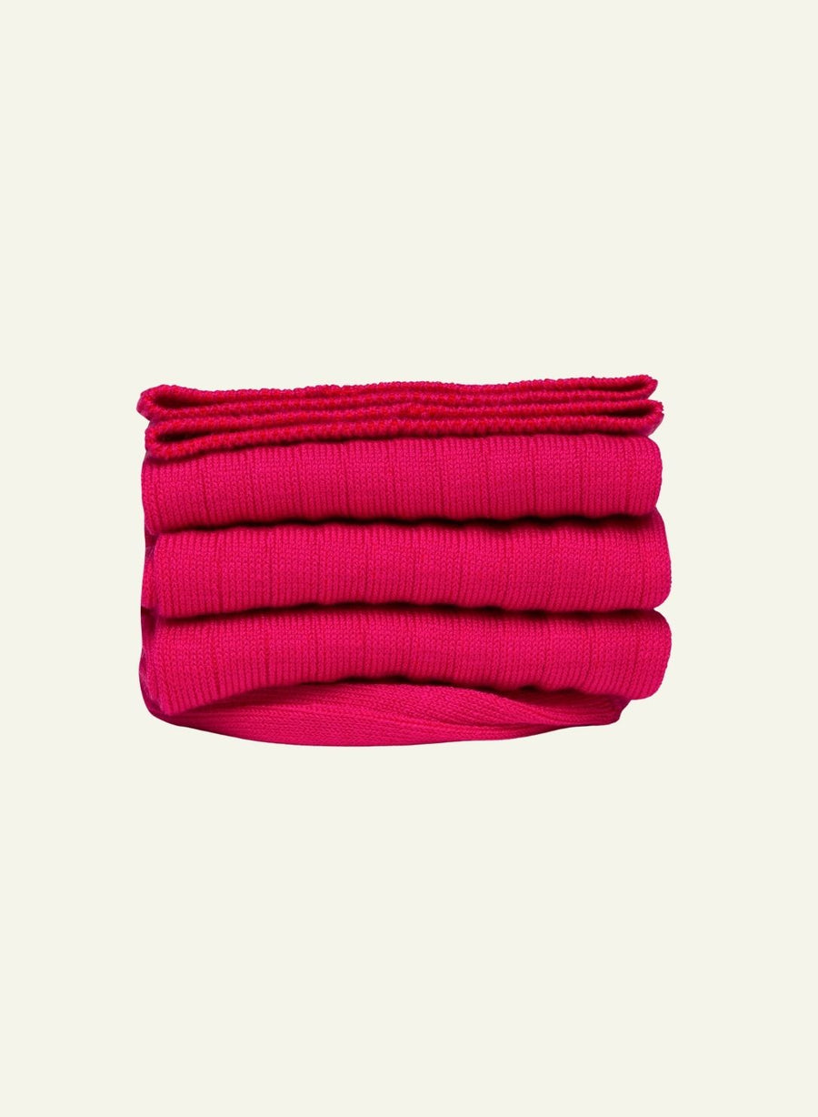 Rose framboise - chaussettes en fil d'Écosse Archiduchesse