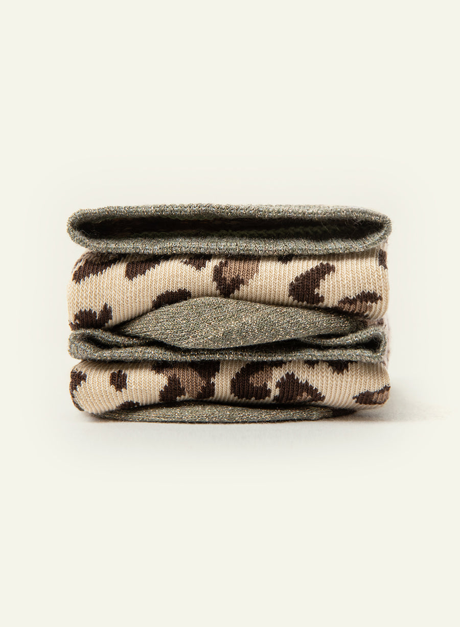 Léopard Scintillante Kaki