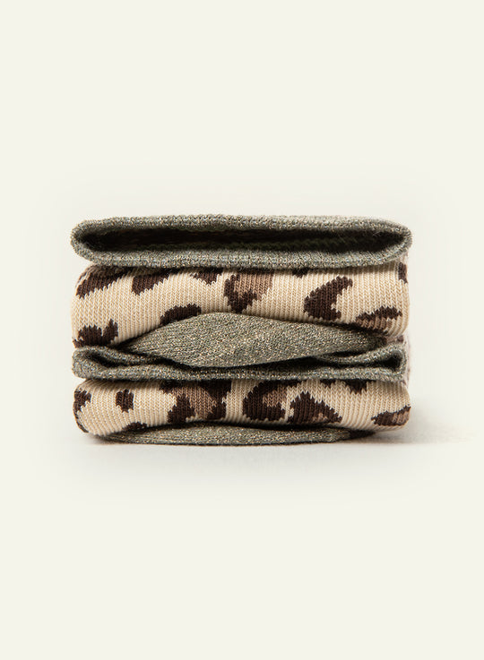 Léopard Scintillante Kaki