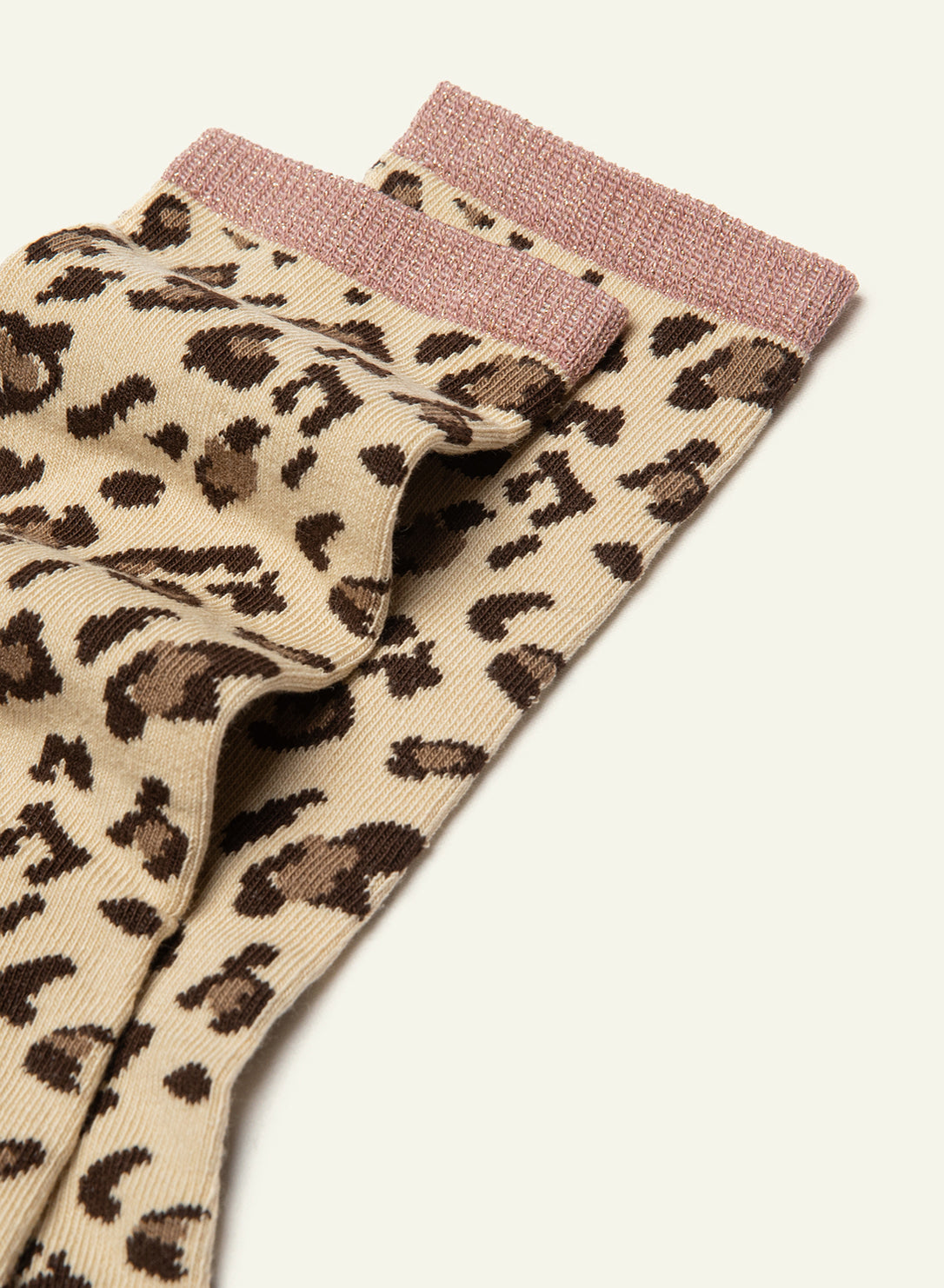 Fantaisie-Lurex Léopard Scintillante Rose - Made in France - 4