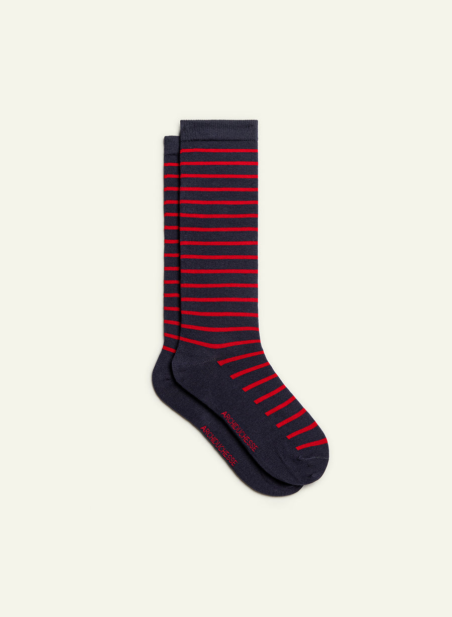 Chaussettes fantaisie hautes Sainte-Marine - vue 6 - Archiduchesse