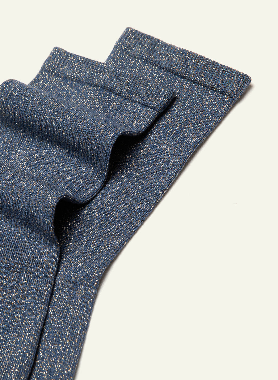 Chaussettes pailletées Pailletée Bleu de Nîmes - vue 4 - Archiduchesse