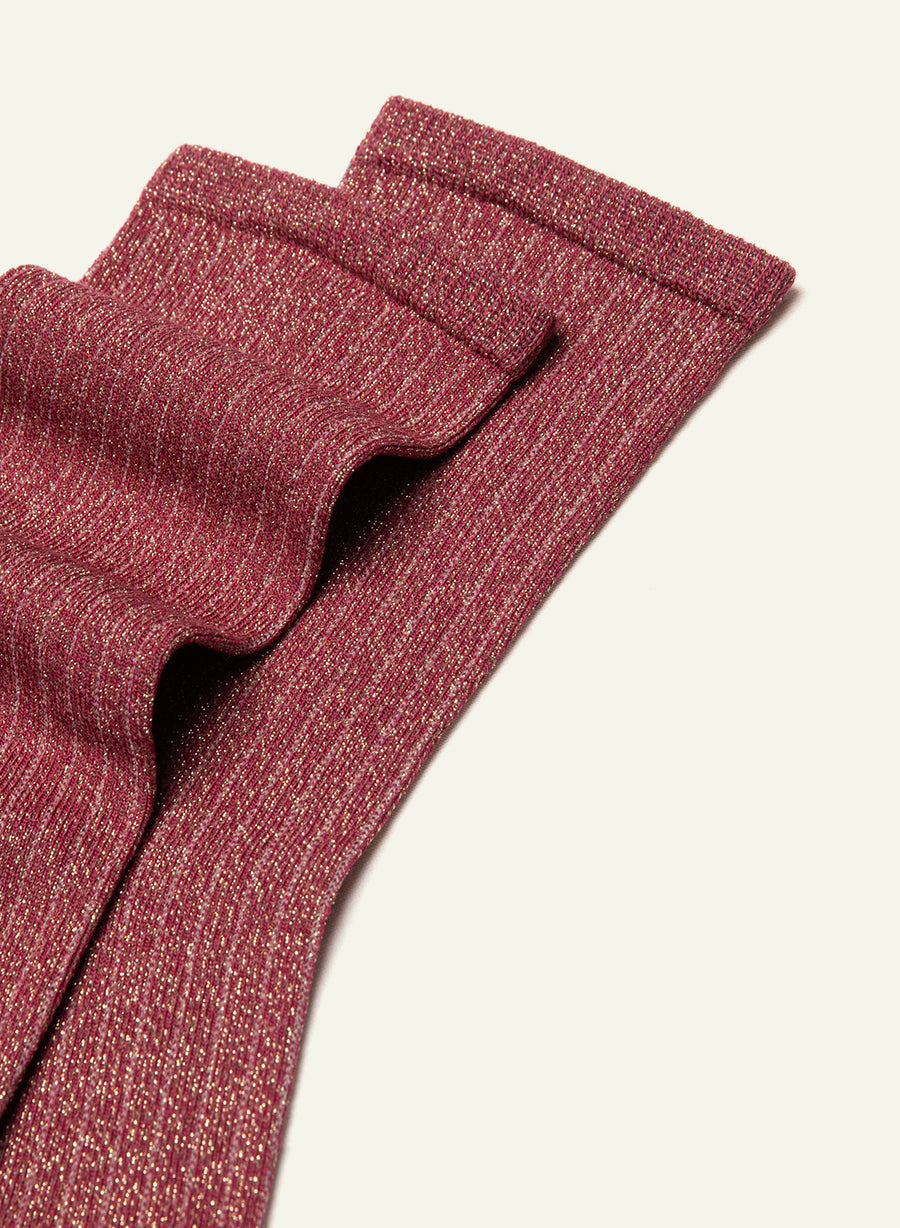 Chaussettes pailletées Pailletée Brume de Cassis - vue 4 - Archiduchesse
