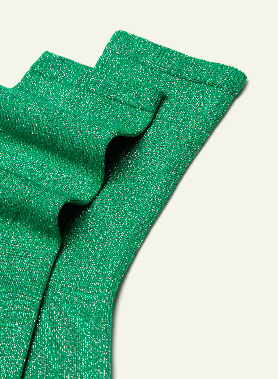 Chaussettes pailletées Pailletée Menthe - vue 4 - Archiduchesse