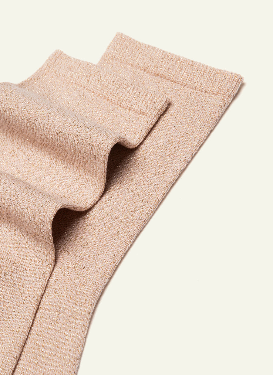 Chaussettes pailletées Pailletée Rose - vue 3 - Archiduchesse