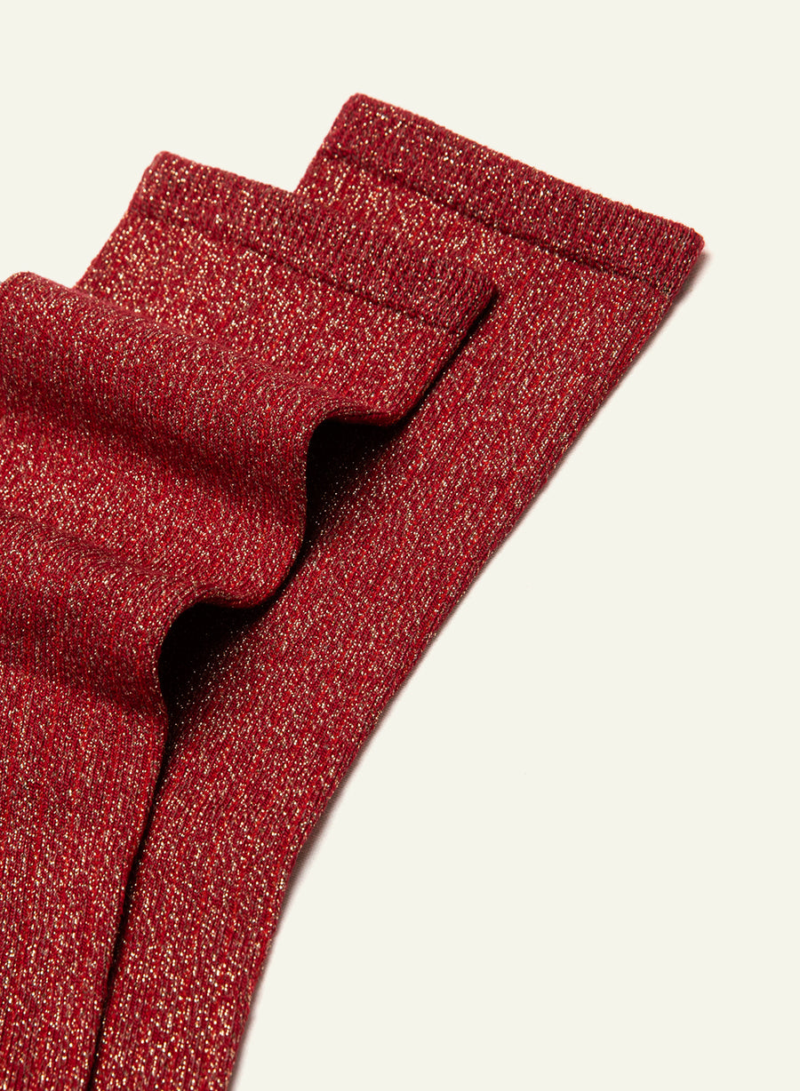 Chaussettes pailletées Pailletée Scarlet O Là Là - vue 4 - Archiduchesse