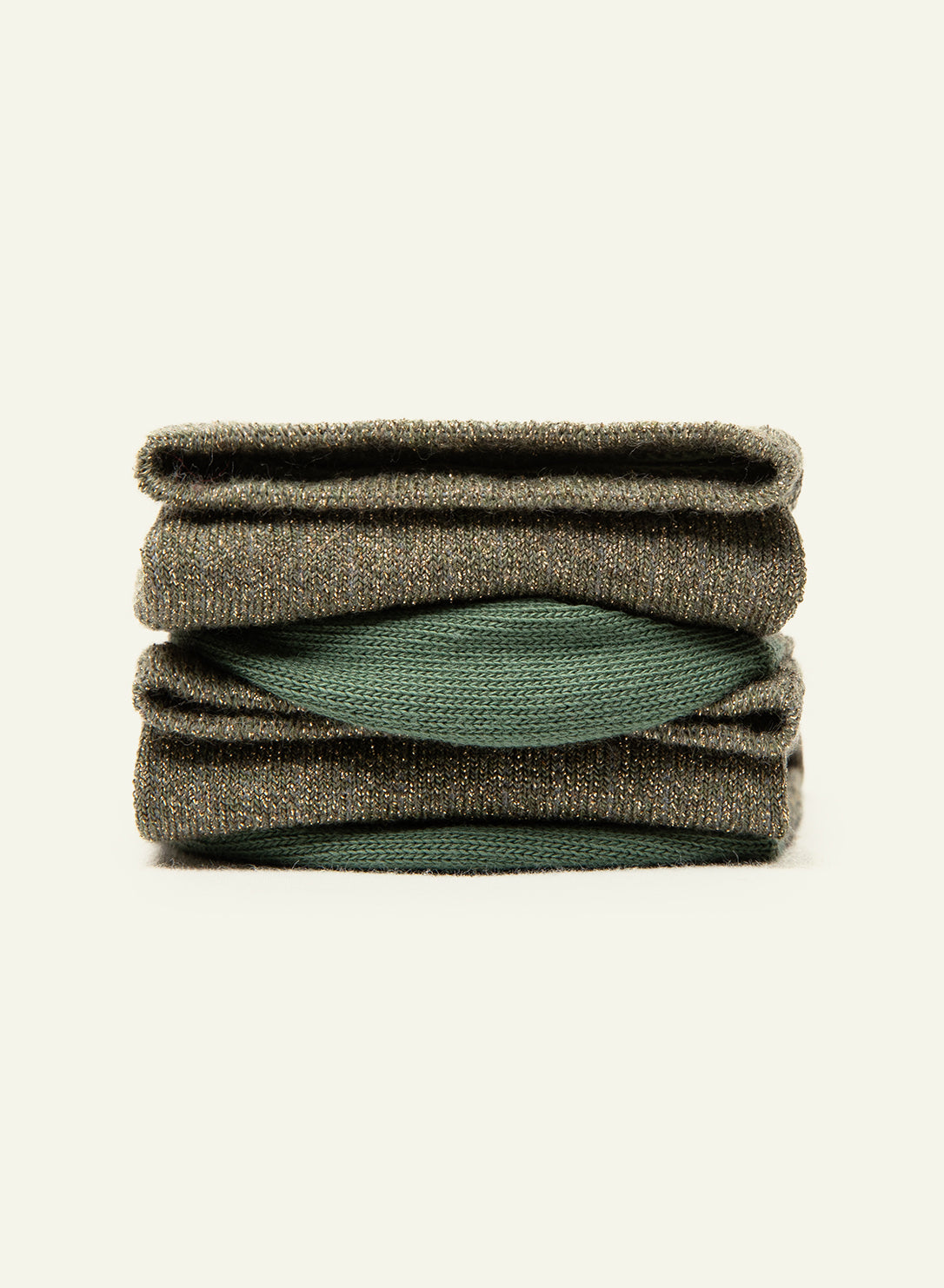 Lurex Pailletée Kaki - Made in France