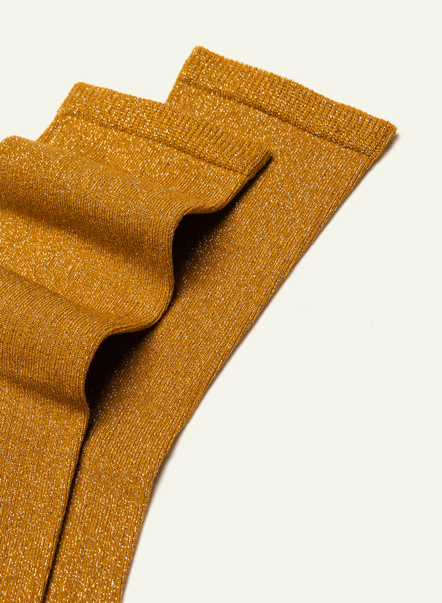 Chaussettes pailletées Pailletée Miel - vue 4 - Archiduchesse