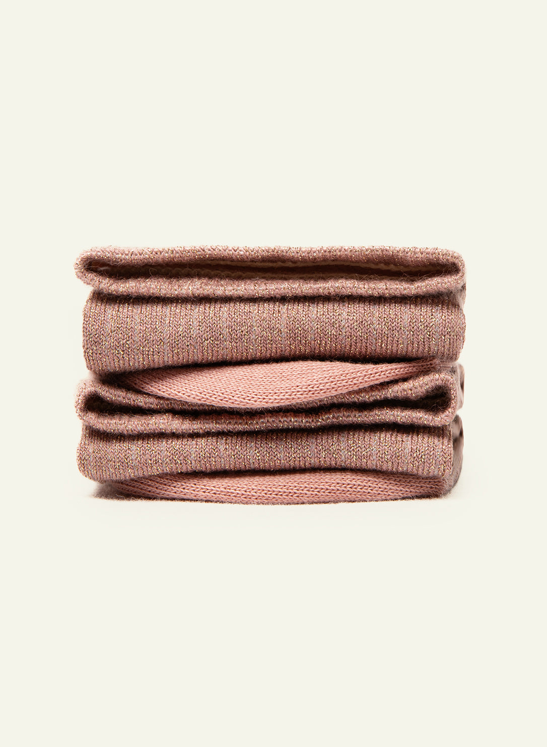 Lurex Pailletée rose macaron - Made in France