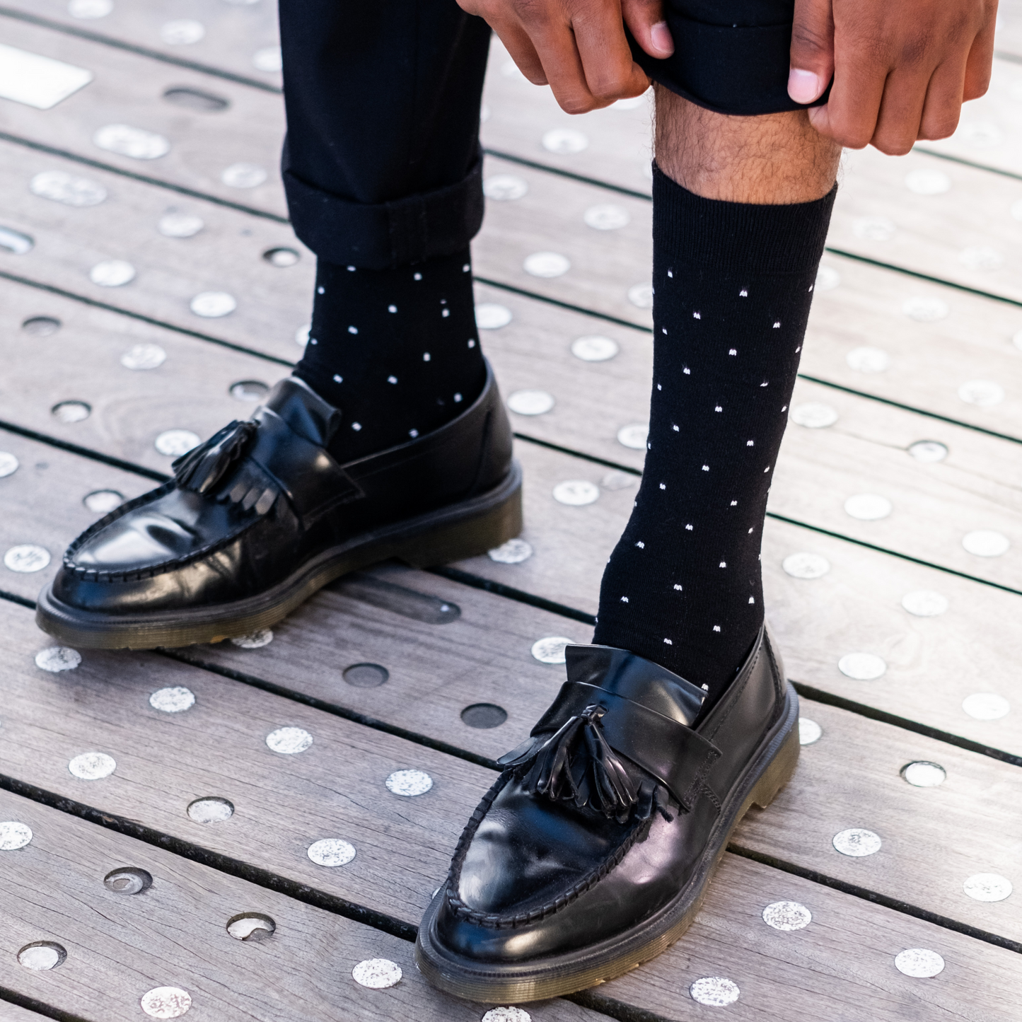 Chaussettes fantaisie Pixel Blanc - vue 4 - Archiduchesse