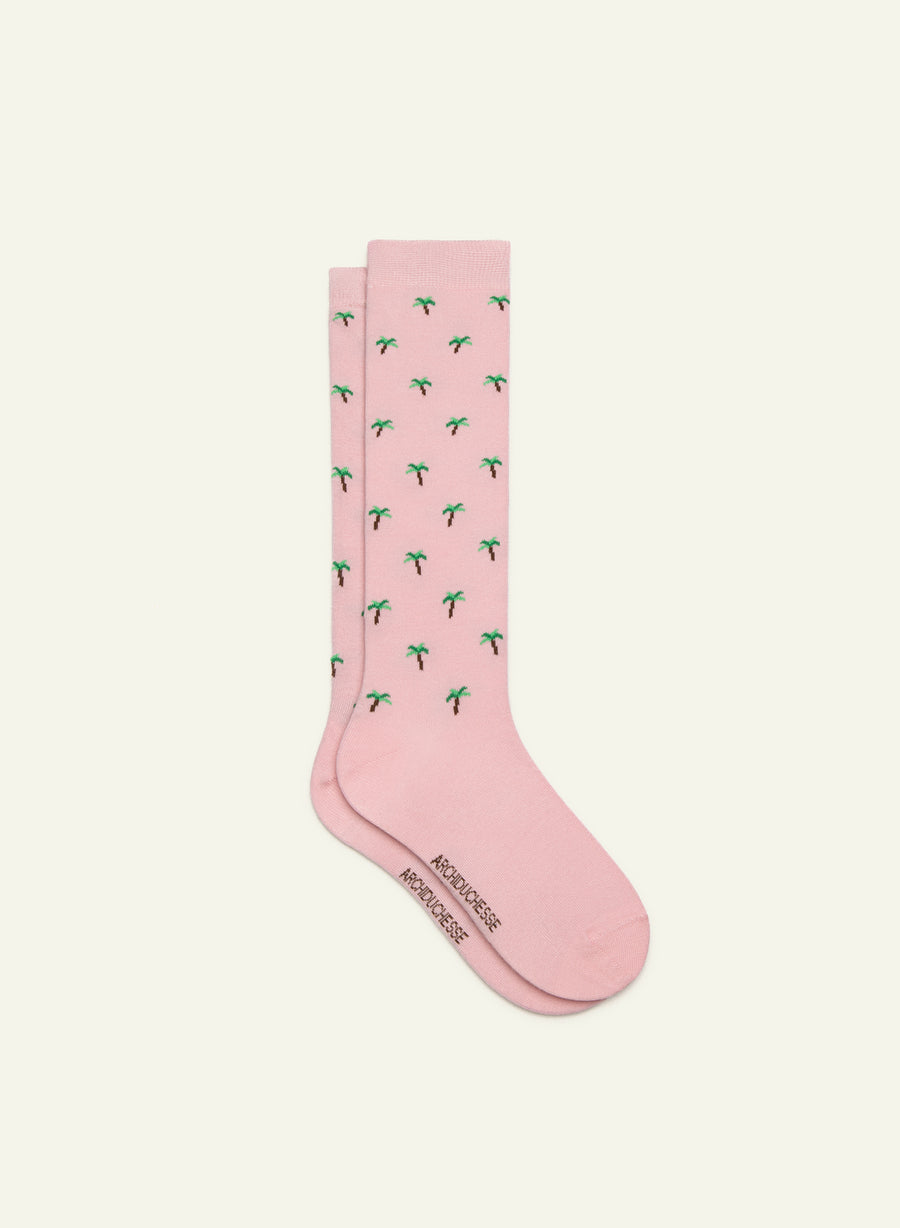 Chaussettes fantaisie Coco Cool rose - vue 3 - Archiduchesse