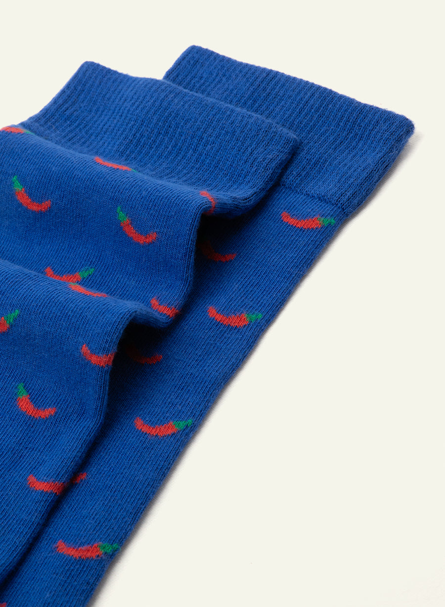 Chaussettes fantaisie Archi Piquant Bleu - vue 5 - Archiduchesse