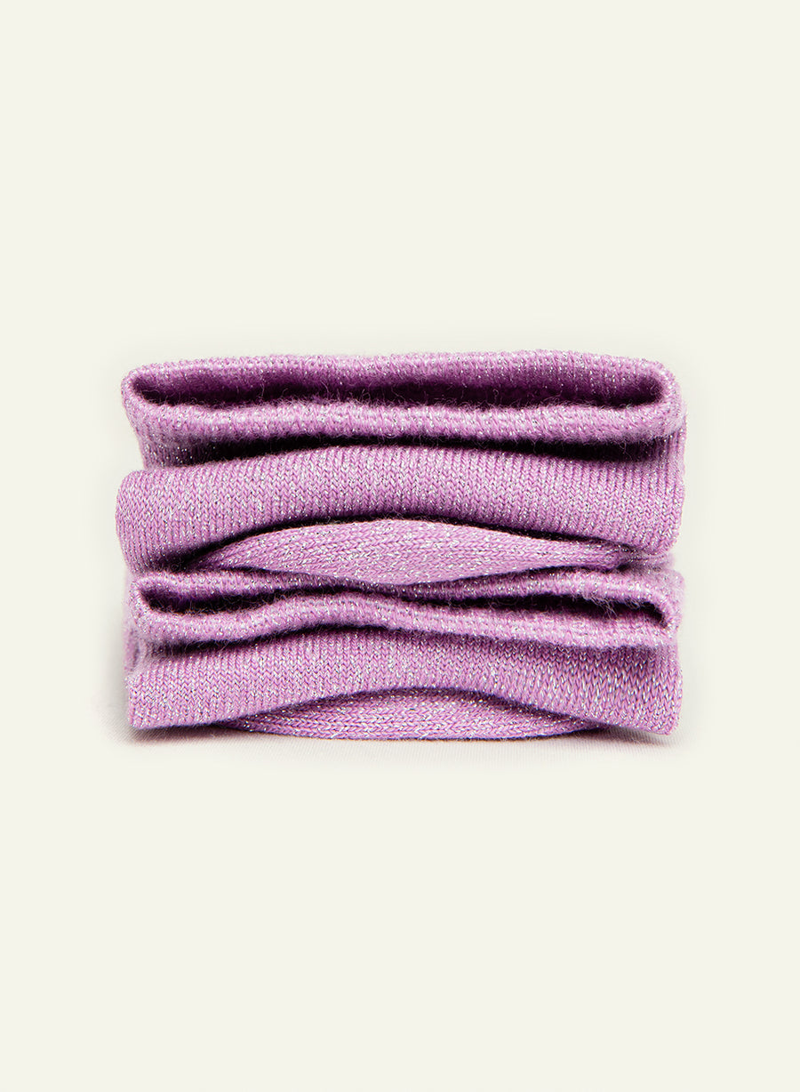 Chaussettes pailletées Pailletée Lilas - vue 1 - Archiduchesse