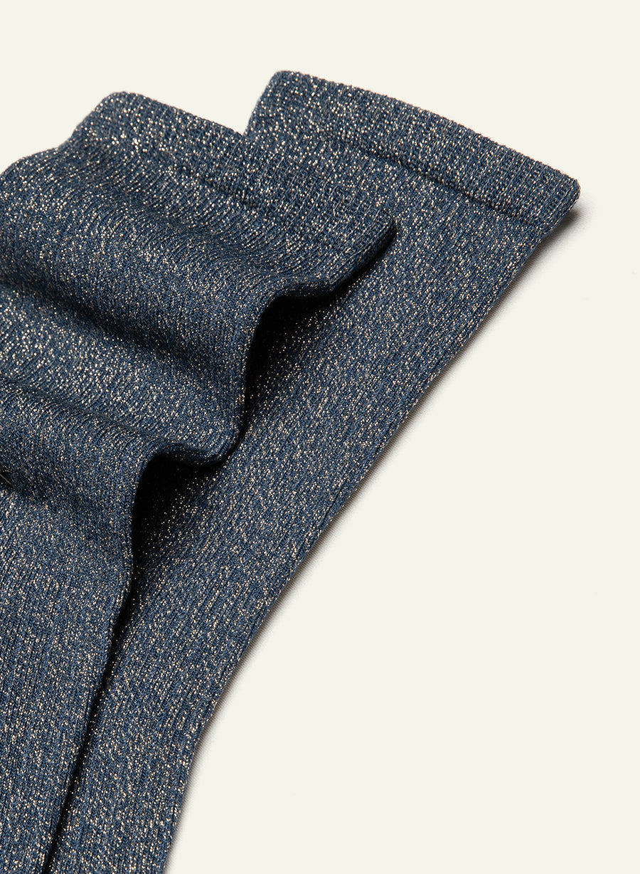 Chaussettes pailletées Pailletée Bleu Bergère - vue 4 - Archiduchesse