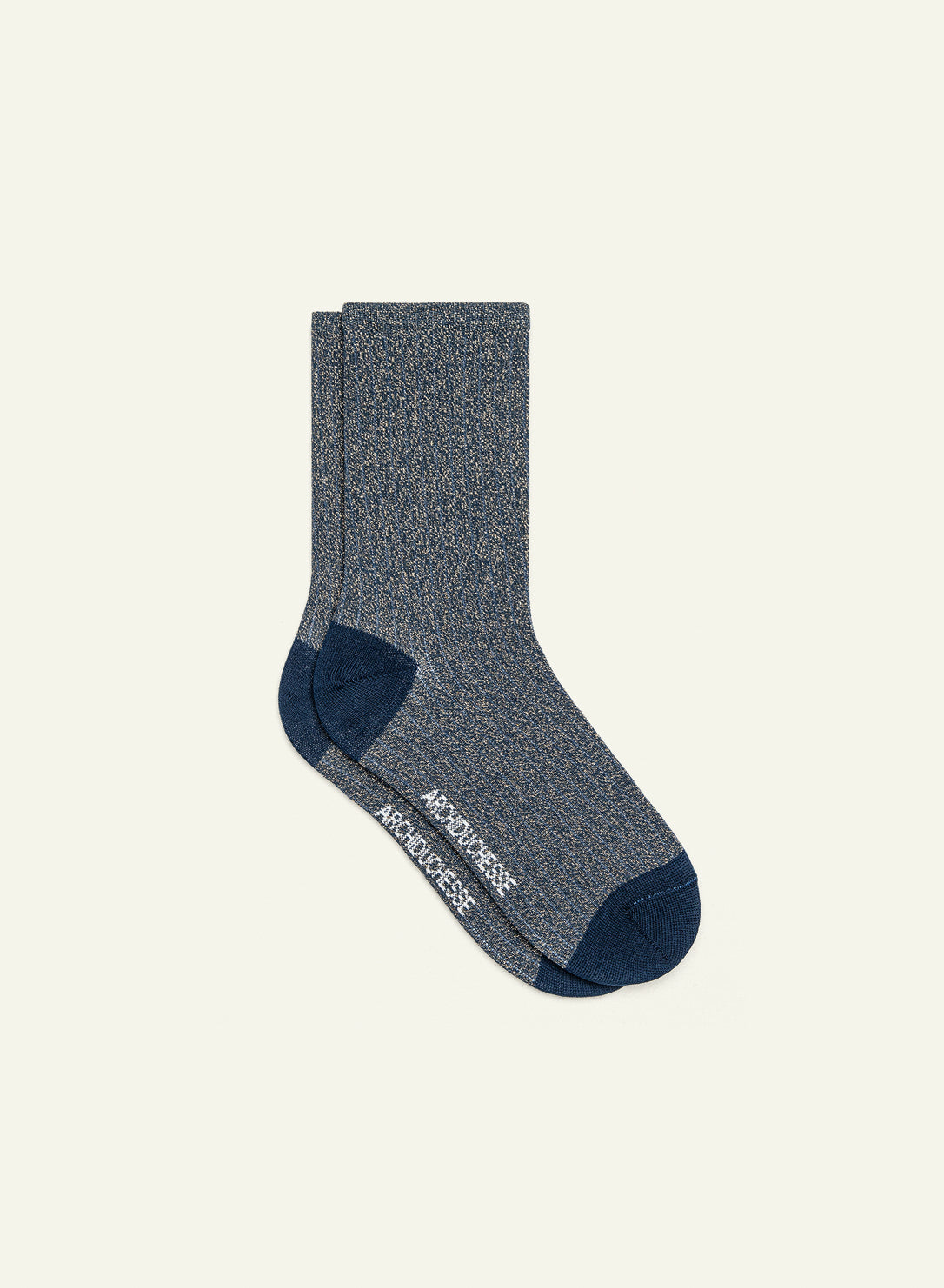 Chaussettes pailletées Pailletée Bleu Bergère - vue 2 - Archiduchesse