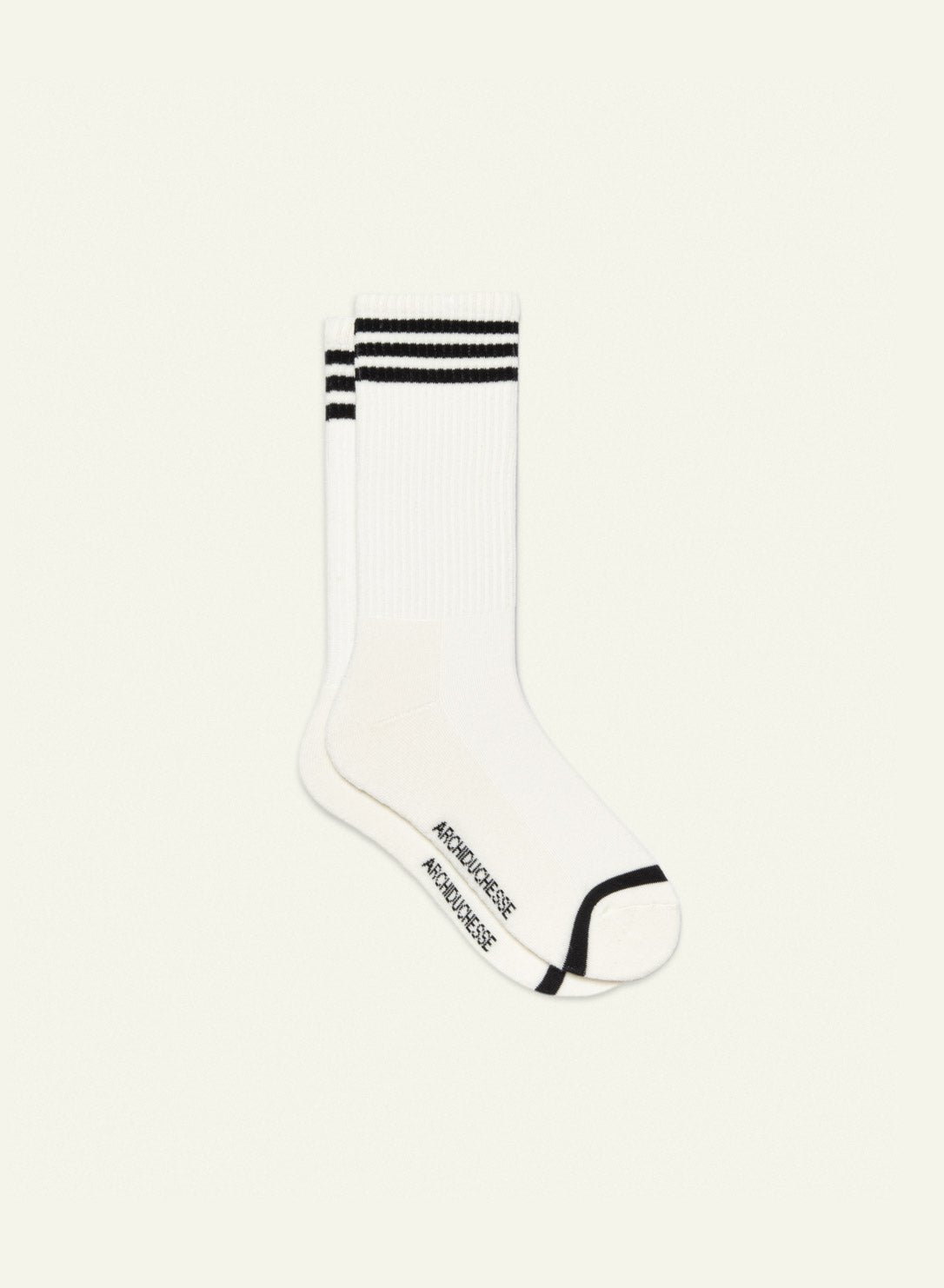 Chaussettes Bouclette rayée noire classique - vue 2 - Archiduchesse