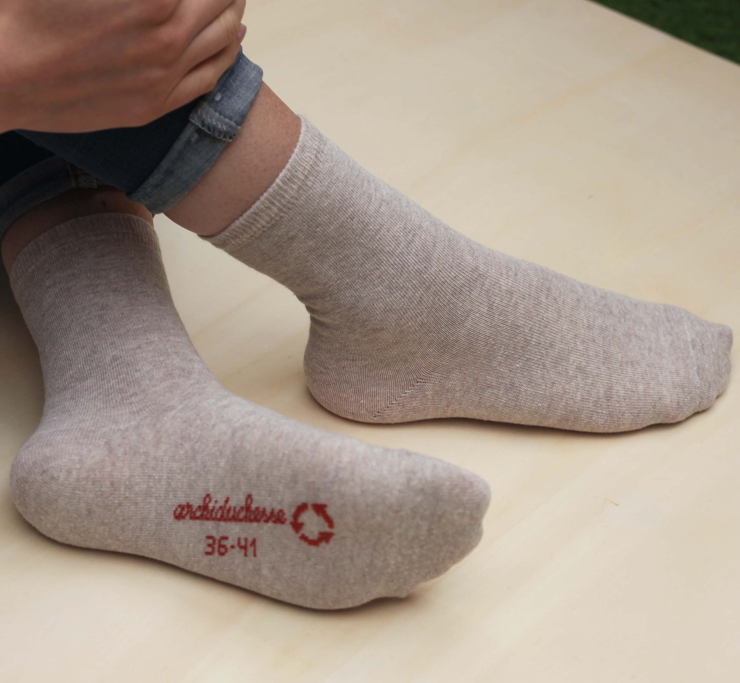 Chaussettes recyclées Greige'ta Thunberg - vue 7 - Archiduchesse
