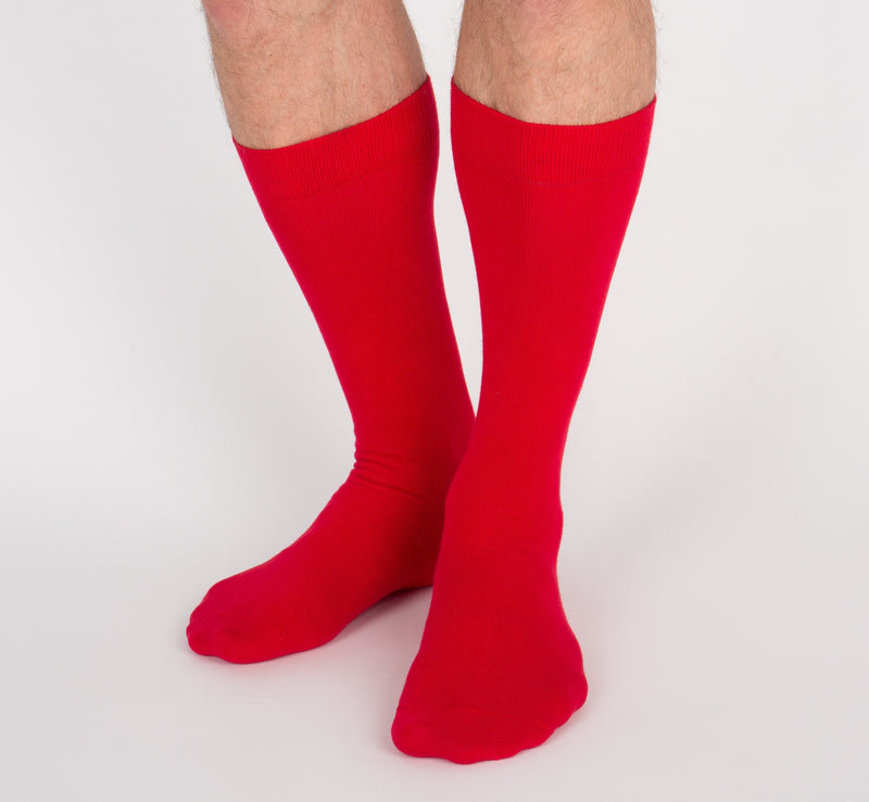 Chaussettes De ville Rouge cardinal – Archiduchesse