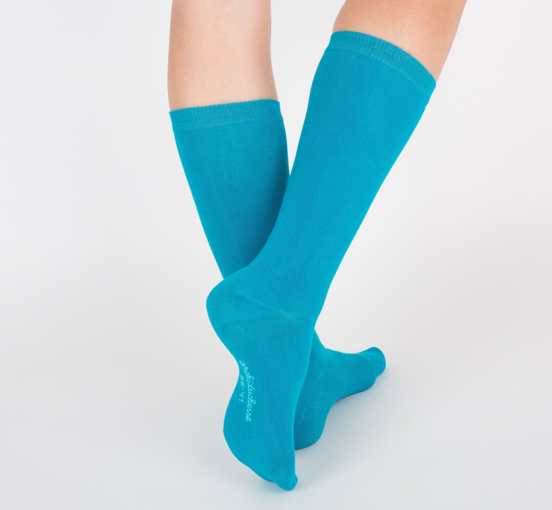 Chaussettes De ville Bleu canard Archiduchesse